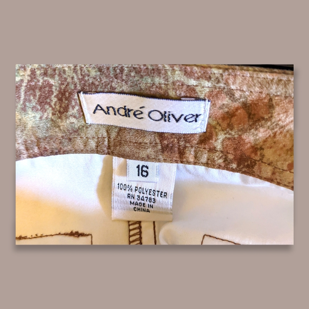 Andre Oliver Multi-Color Skirt Size 16 - Picture 4 of 9
